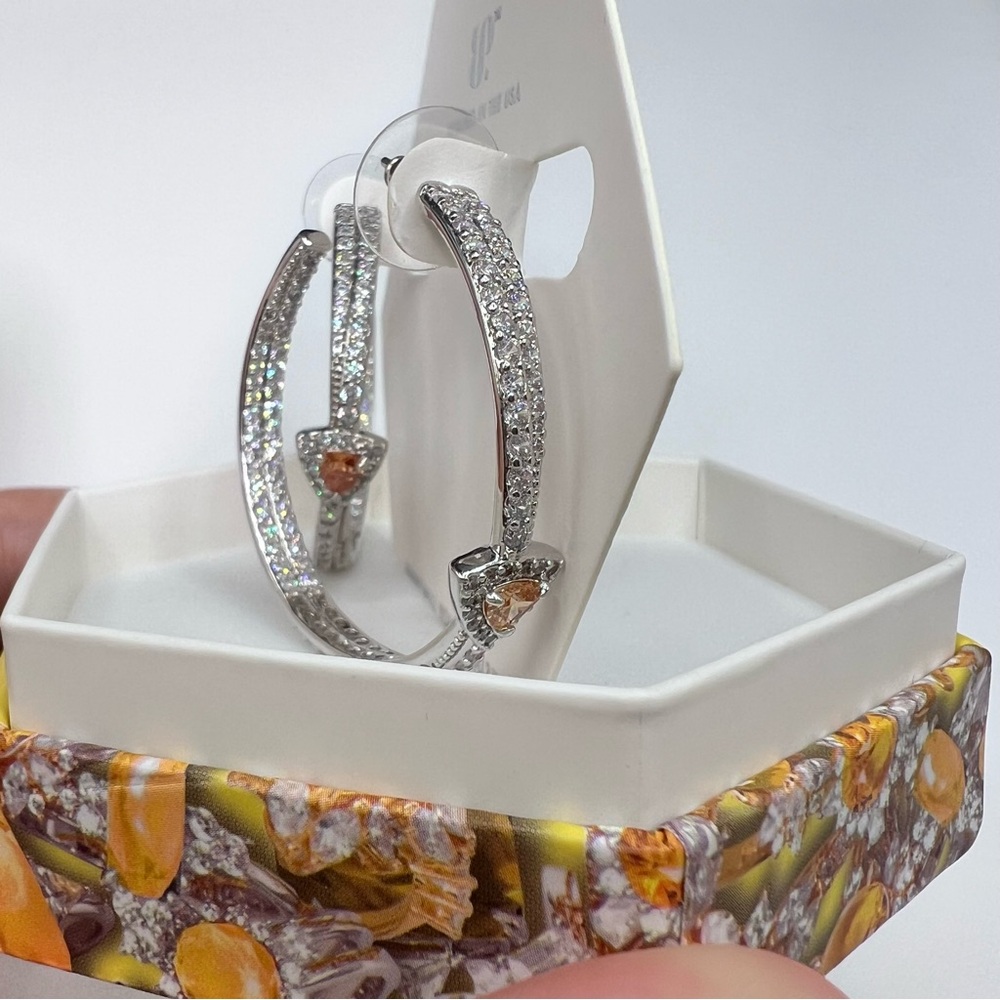 Bomb Party BP November Earrings Just A Dreamer Topaz Rhodium Plating